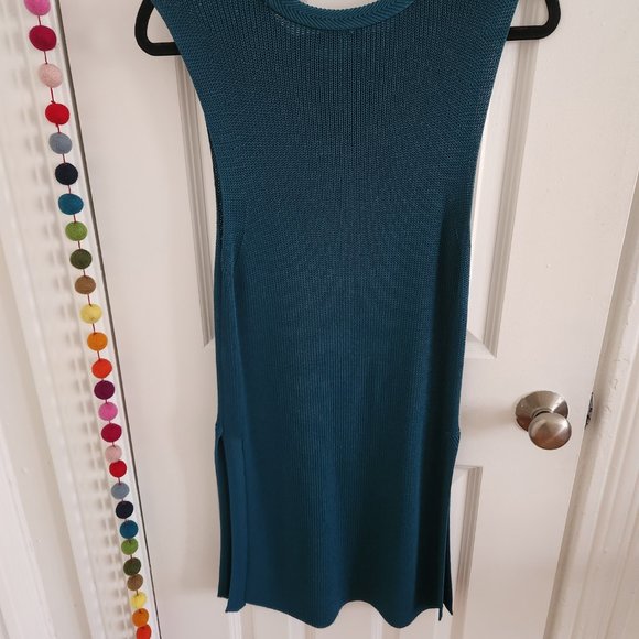 Wilfred Knitted Turquoise Dress - Picture 4 of 5